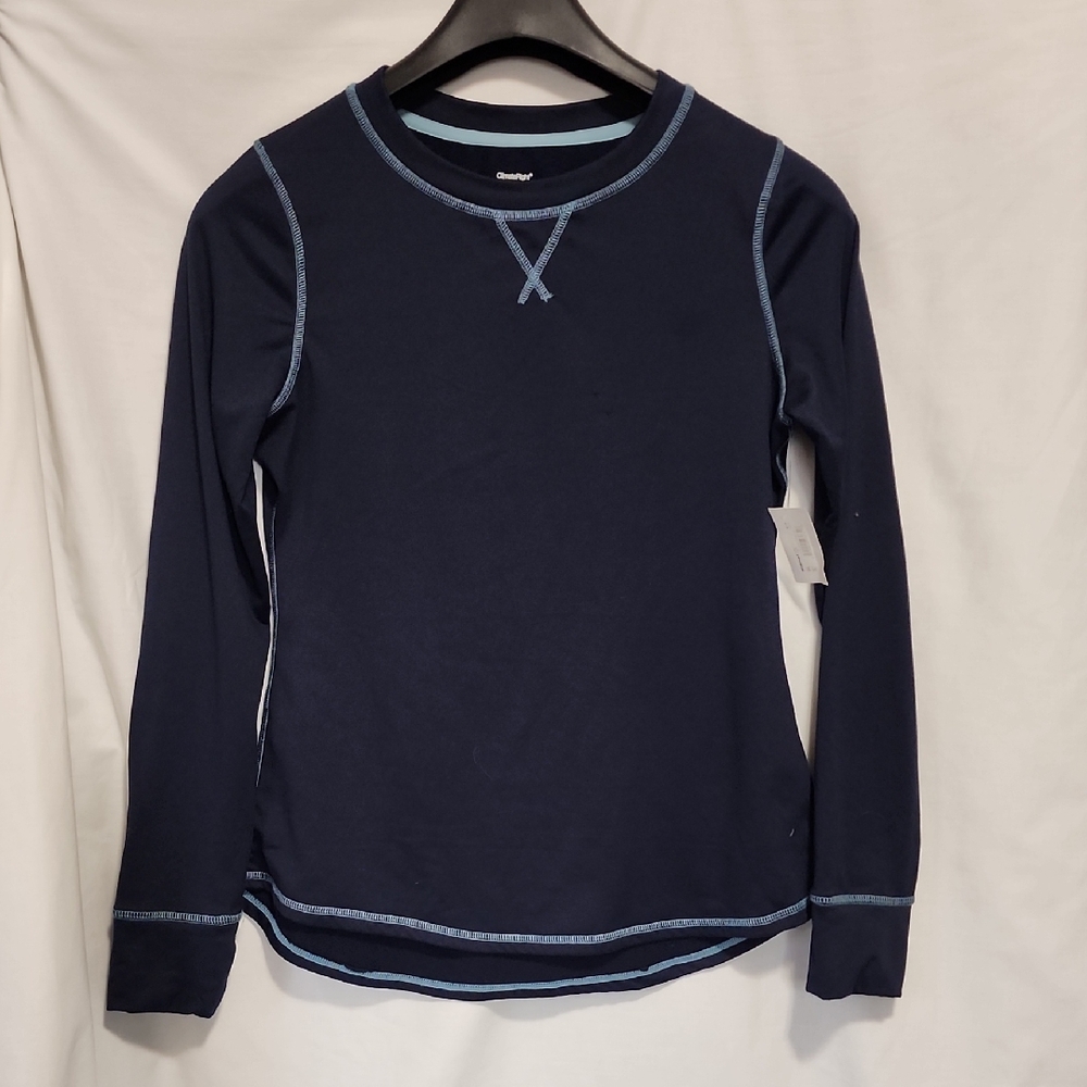 Snowflake Pj's Navy Long Sleeve